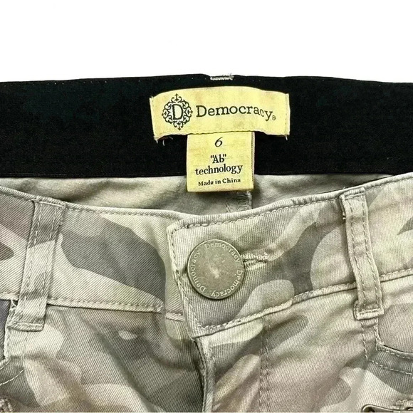 Democracy Camouflage Ab Technology Support Skinny Ankle Pants Size 6 - Picture 11 of 13